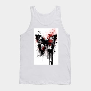 Butterfly Ink Painting Tank Top